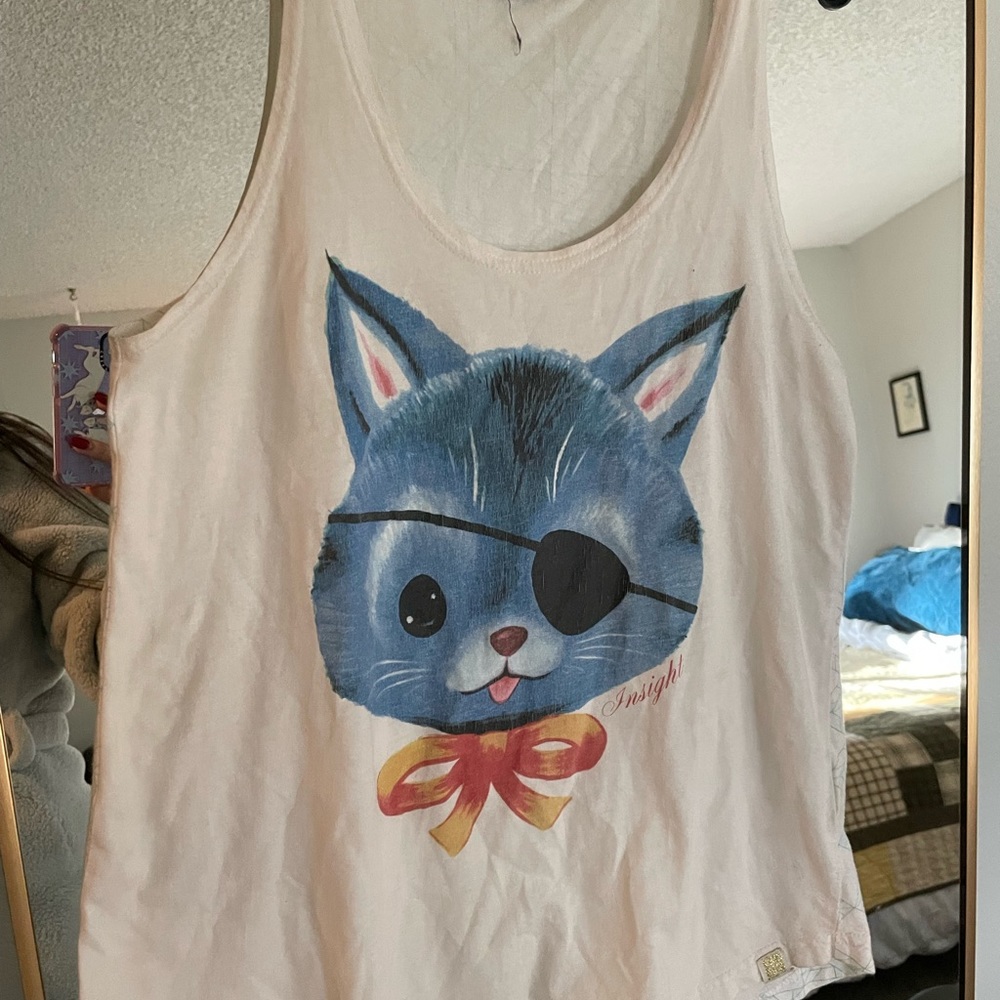 Vintage cat pirate tank